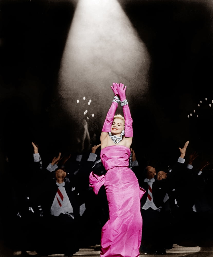 Gentlemen Prefer Blondes movie photo print featuring Marilyn Monroe, 1953.