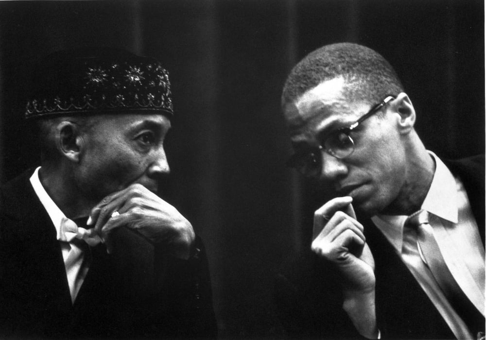 Malcolm X Inspirational Photo Print showcasing a powerful leader