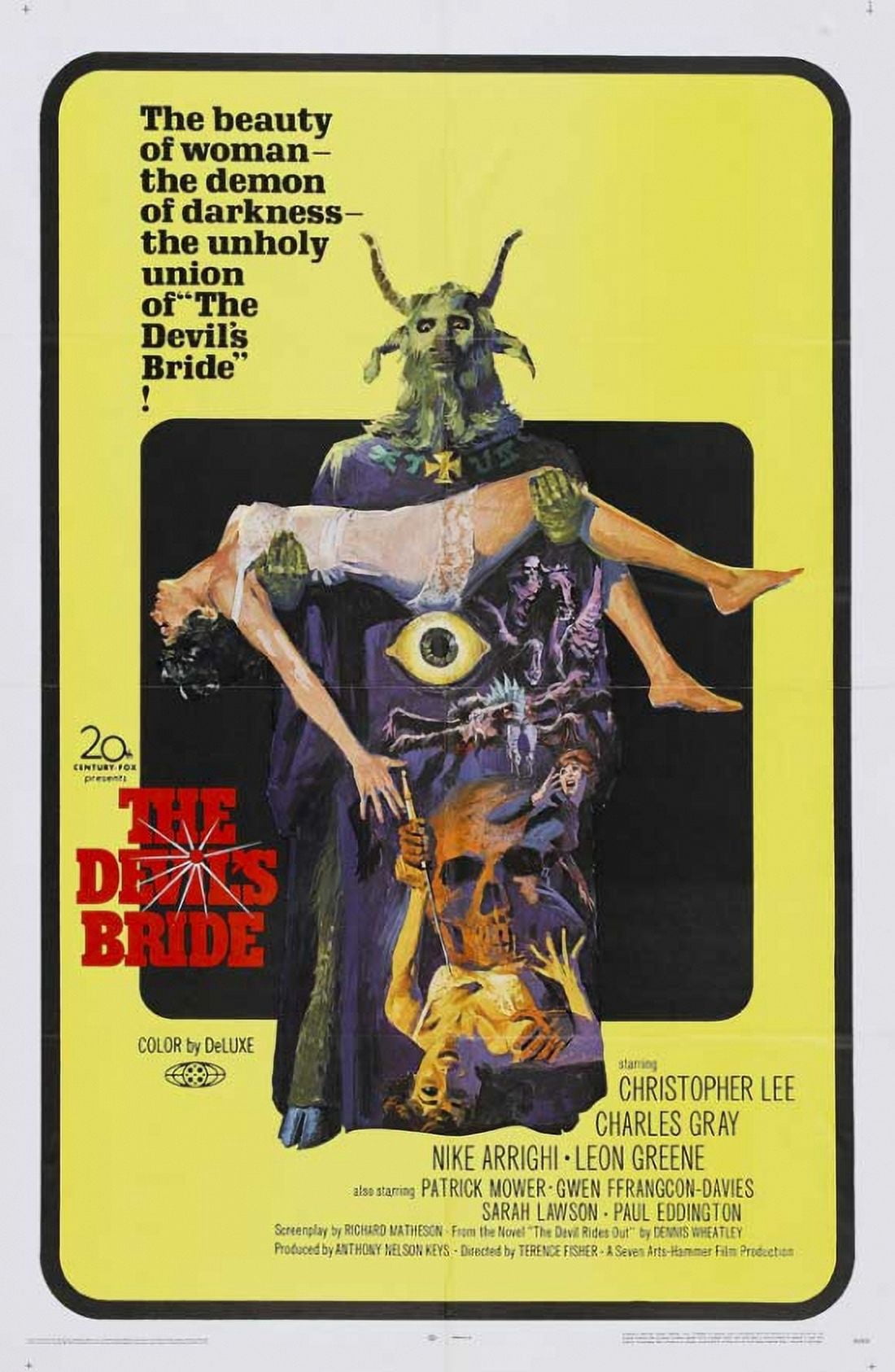 Devil Rides Out Movie Poster in 11x17 size