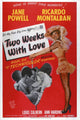 Two Weeks With Love movie poster print featuring Ricardo Montalban and Jane Powell, 1950 Masterprint