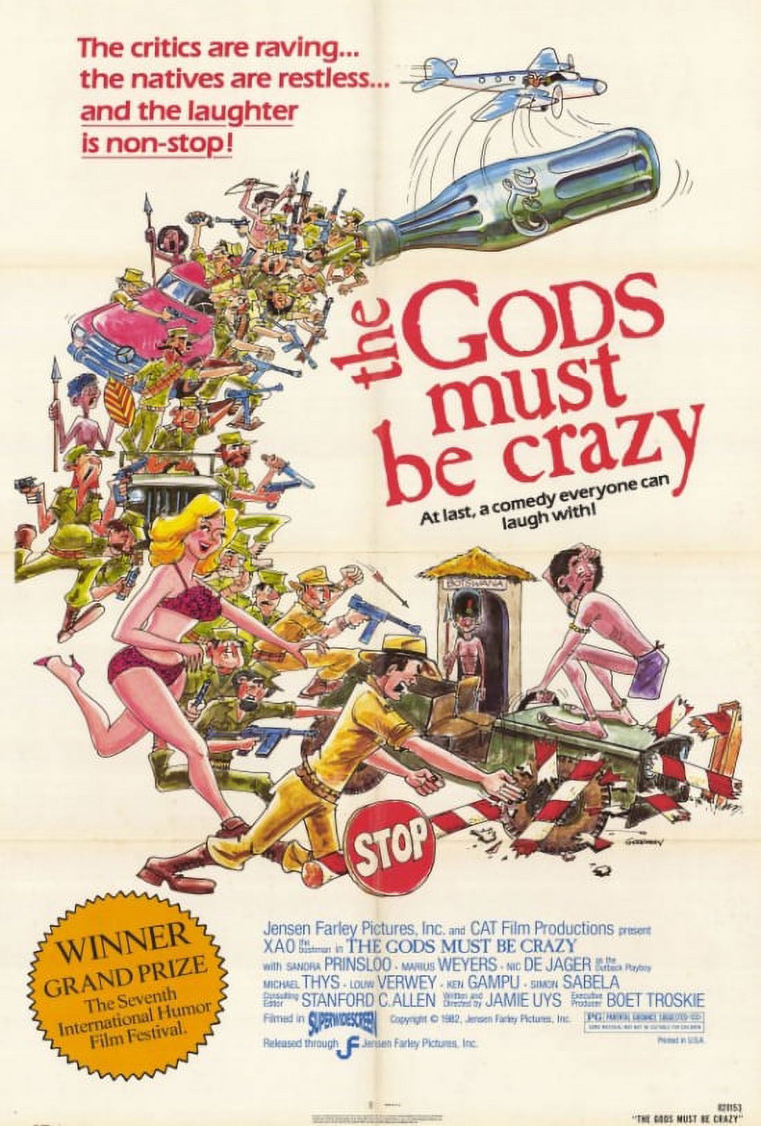The Gods Must Be Crazy movie poster print 27x40