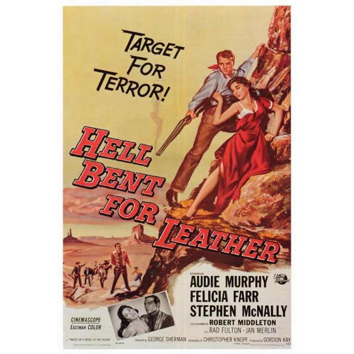 Hell Bent for Leather movie poster print in 27x40 size.