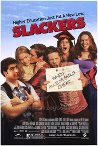 Slackers Movie Poster Print showcasing vibrant colors and fun imagery.