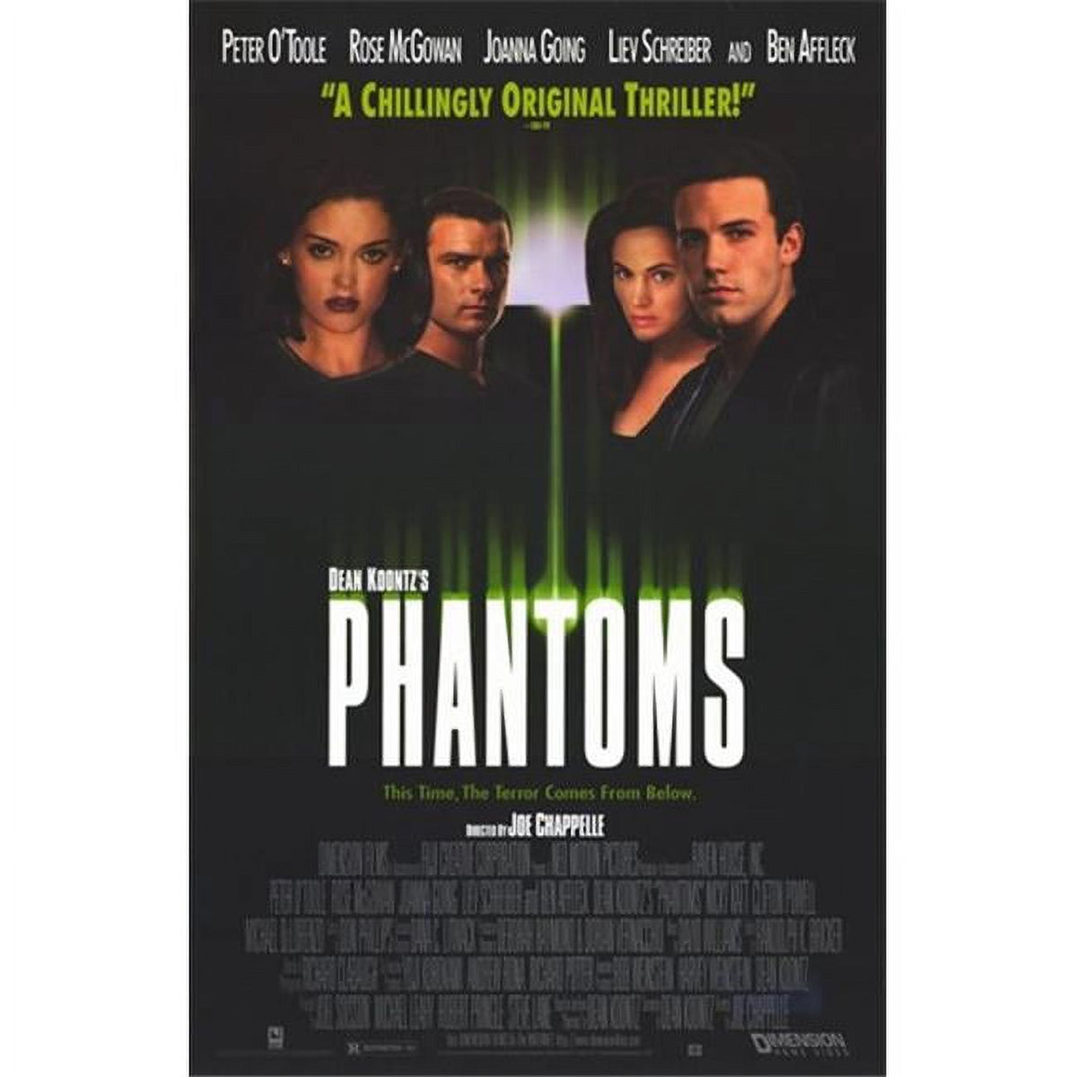 Phantoms Movie Poster 11x17 Print featuring eerie film imagery.