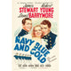 Navy Blue and Gold Movie Masterprint Poster featuring James Stewart, Robert Young, and Florence Rice from 1937