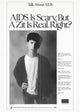AIDS Awareness Poster Print featuring the message 'AIDS is scary but a zit is real' by CDC.