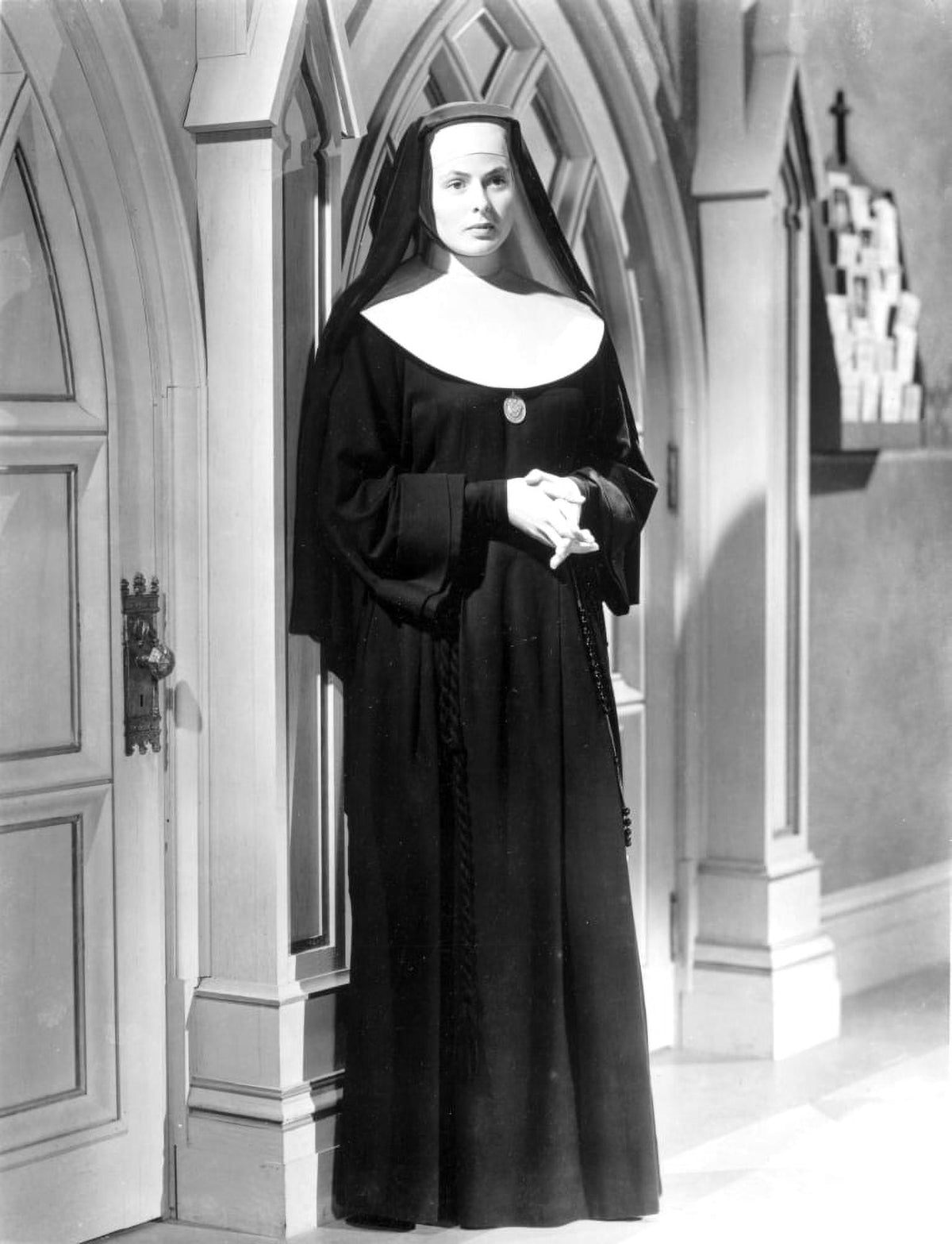 Ingrid Bergman wearing nun habit in The Bells of St. Mary’s photo print