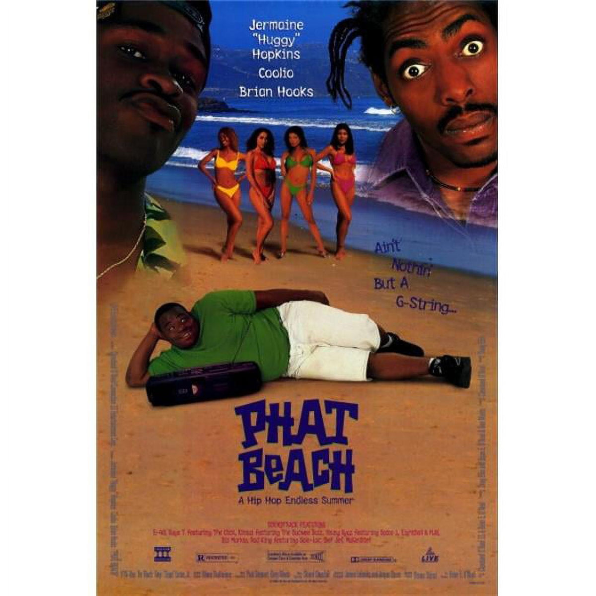 Phat Beach Movie Poster Print 27x40 showcasing vibrant summer vibes.