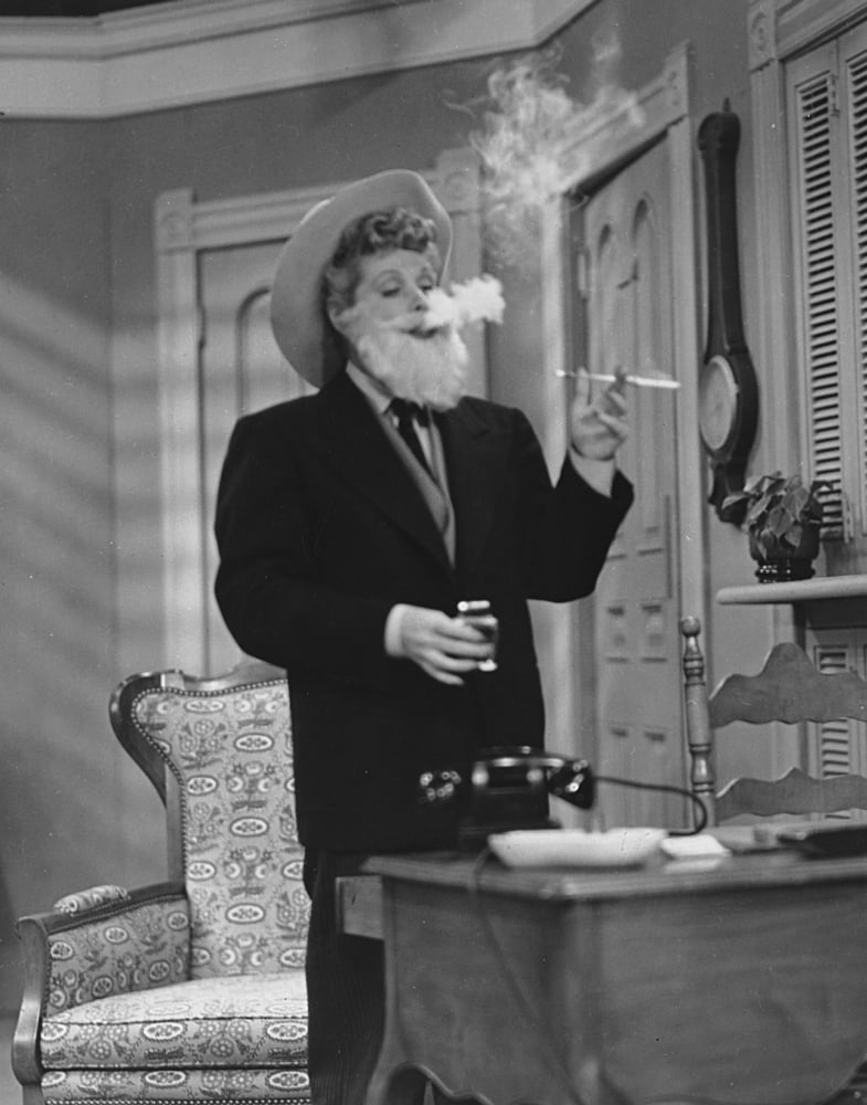 Lucille Ball wearing a beard in I Love Lucy photo print