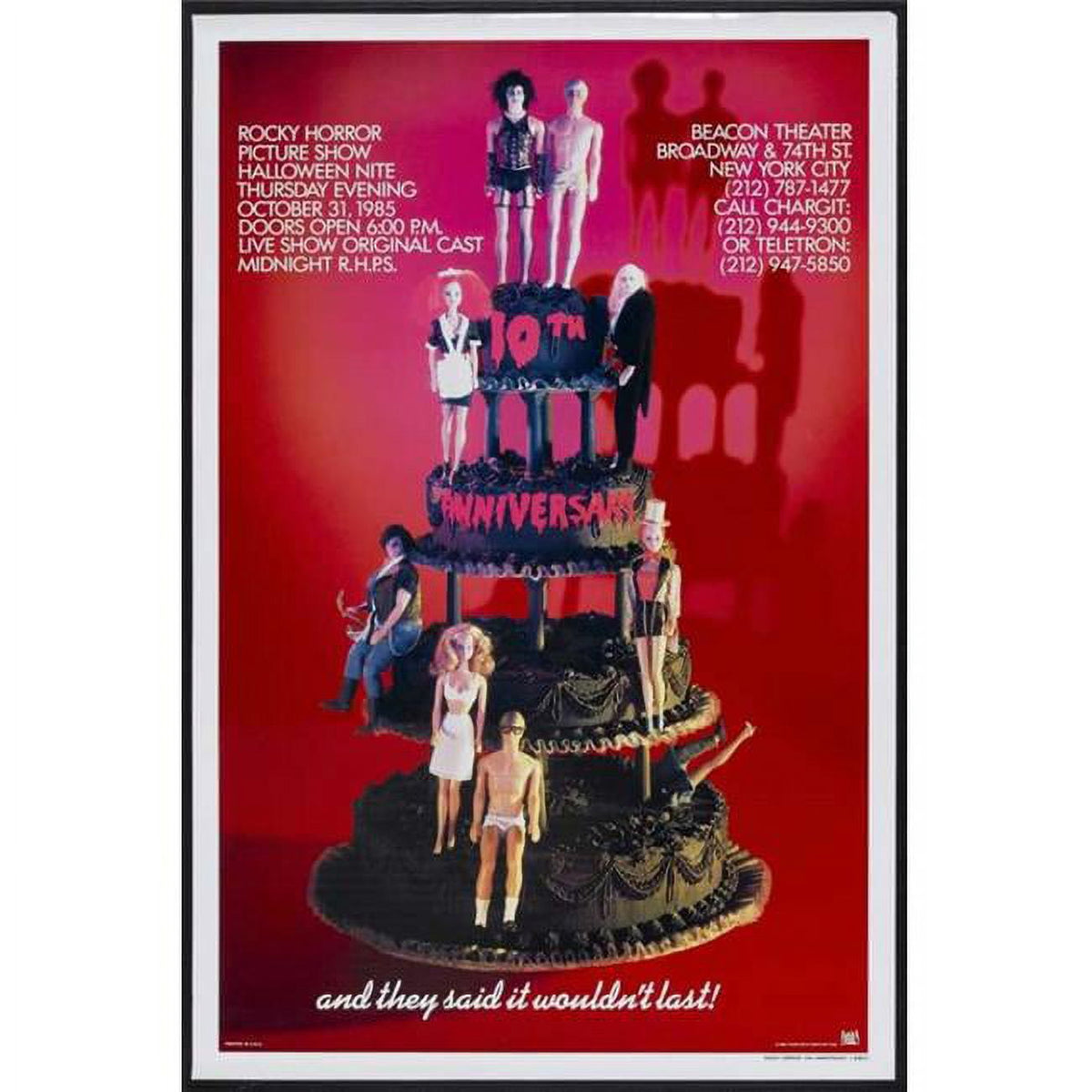 The Rocky Horror Picture Show Broadway Movie Poster Print