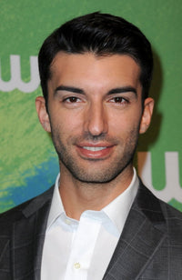 Justin Baldoni at The CW Upfronts poster print, photo by Kristin Callahan