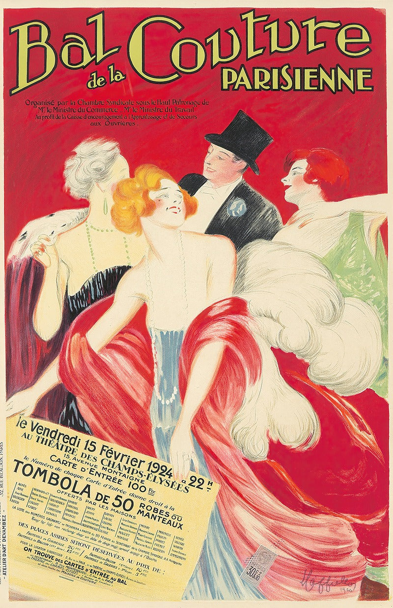 Bal de la Couture Parisienne 1924 art print by Leonetto Cappiello