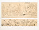 Dessin: Fragments de Papyrus Satiriques poster print by Émile Prisse d'Avennes, showcasing ancient art themes.