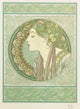 Laurel Fine Art Print by Alphonse Mucha showcasing Art Nouveau style