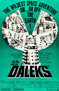 Dr. Who and the Daleks Movie Masterprint Poster featuring Peter Cushing and cast, 1965