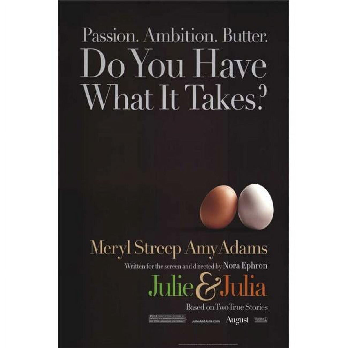 Julie and Julia Movie Poster Print featuring iconic culinary scenes