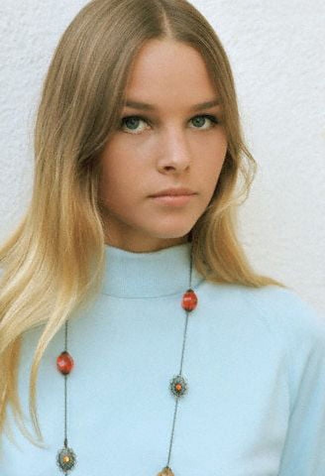 Michelle Phillips Blue Turtle Neck Photo Print - 8x10, 16x20, 24x30