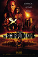 The Scorpion King movie poster featuring vibrant artwork in 11x17 size.