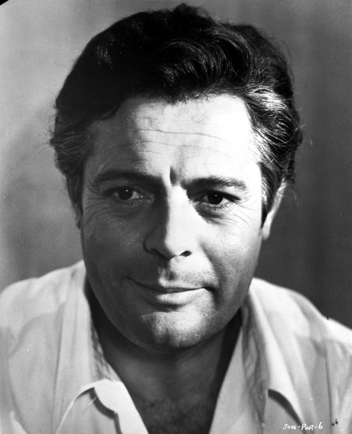 Marcello Mastroianni Classic Photo Print showcasing the iconic actor.
