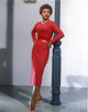 Eartha Kitt in a stunning red dress photo print
