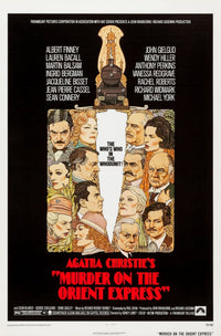 Murder On The Orient Express Fine Art Poster Print showcasing classic cinema themes.