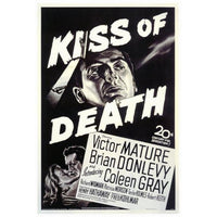 The Kiss of Death movie poster print in 27x40 size showcasing classic film art.