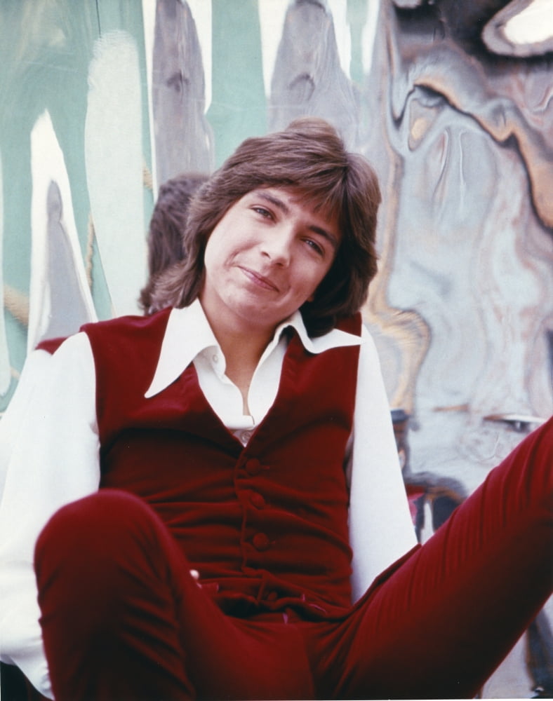 David Cassidy iconic photo print in red jeans