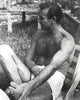 Sean Connery shirtless photo print capturing the essence of a cinematic icon.
