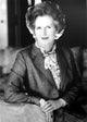 Margaret Thatcher leaning in blazer photo print 8x10