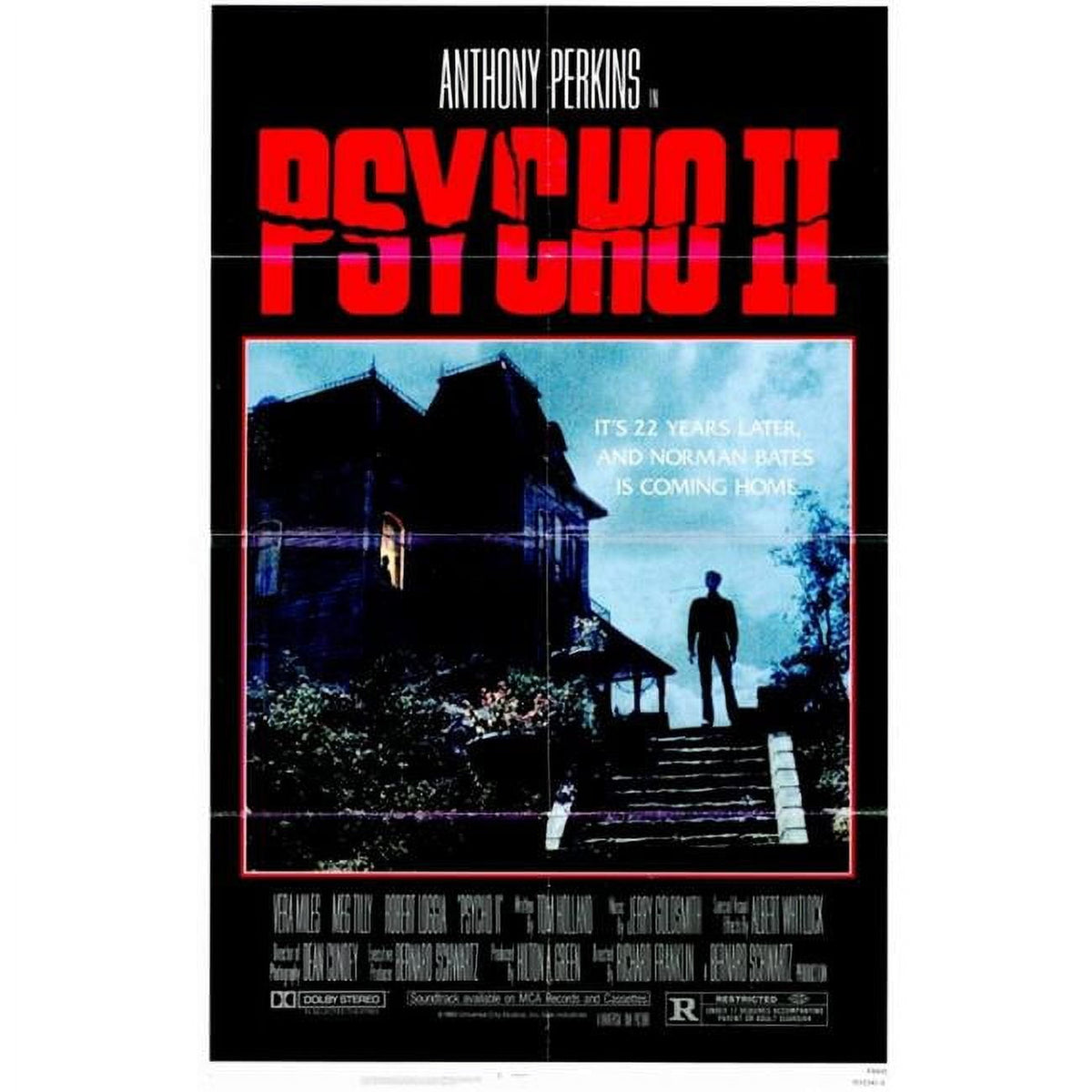 Psycho 2 Movie Poster 11x17 - Classic Horror Film Art