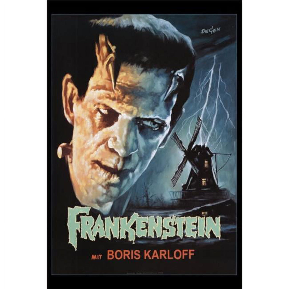 Frankenstein Movie Poster Print 27x40 - Classic Horror Art