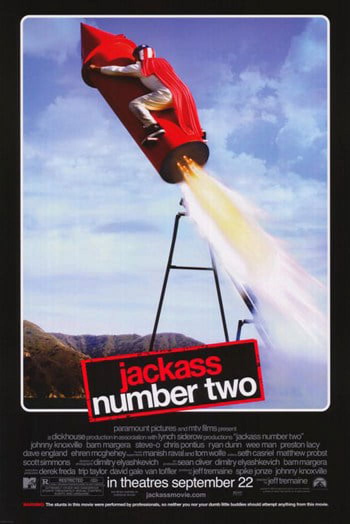 Jackass Number Two Movie Poster 11x17 - vibrant and humorous