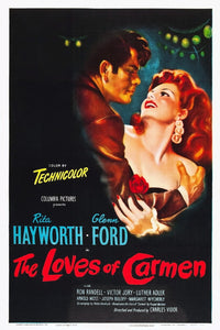 The Loves movie poster featuring Glenn Ford and Rita Hayworth.