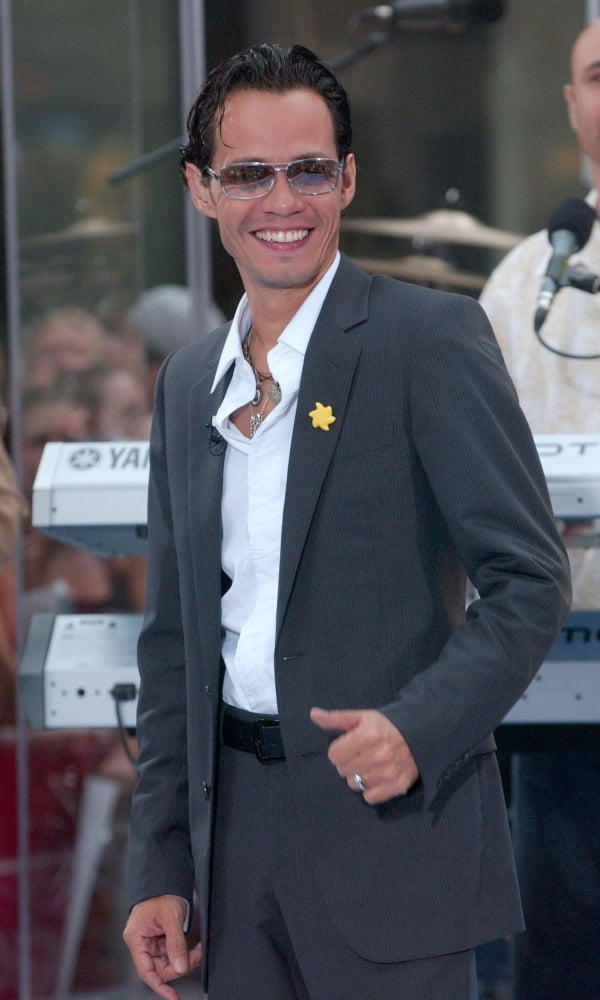 Marc Anthony performing on NBC Today Show at Rockefeller Center July 2007 photo print.