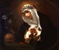 St. Catherine of Siena Art Print by Baldassarre Franceschini