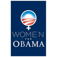 Women for Obama Campaign Poster - 11x17, vibrant political art print