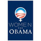 Women for Obama Campaign Poster - 11x17, vibrant political art print
