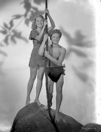 Johnny Sheffield photo print with co-star, classic cinema memorabilia.