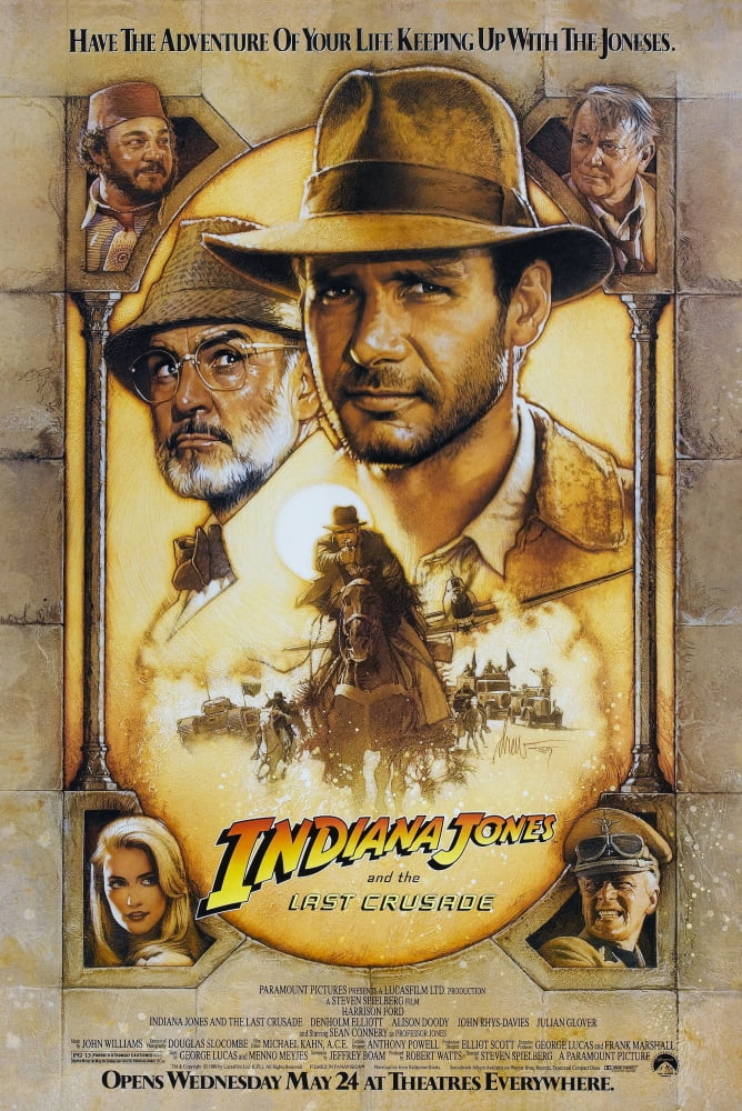 Indiana Jones And The Last Crusade Fine Art Poster Print