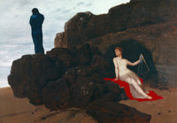 Odysseus and Calypso fine art print by Arnold B�cklin, 1882.
