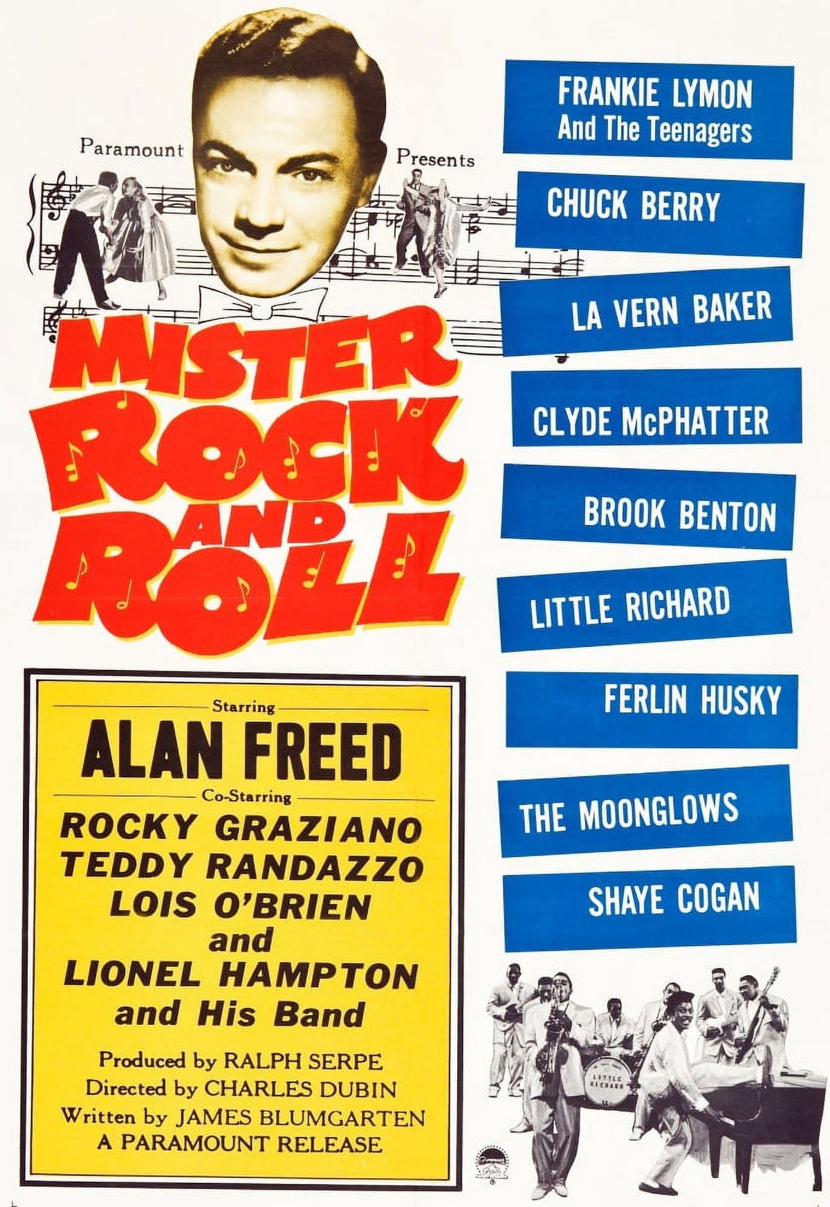 Mister Rock And Roll Movie Masterprint Poster featuring Alan Freed and Little Richard, 1957.