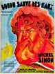 Saved from Drowning movie poster print featuring classic French cinema art.