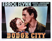 Dodge City Movie Masterprint Poster featuring Olivia De Havilland and Errol Flynn