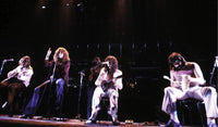 Live performance photo print of Led Zeppelin, capturing rock history.