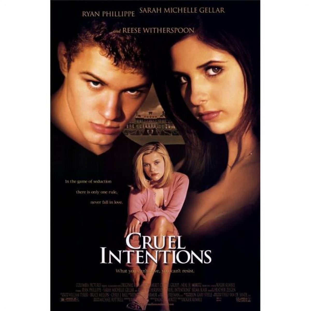 Cruel Intentions movie poster print showcasing iconic film moments