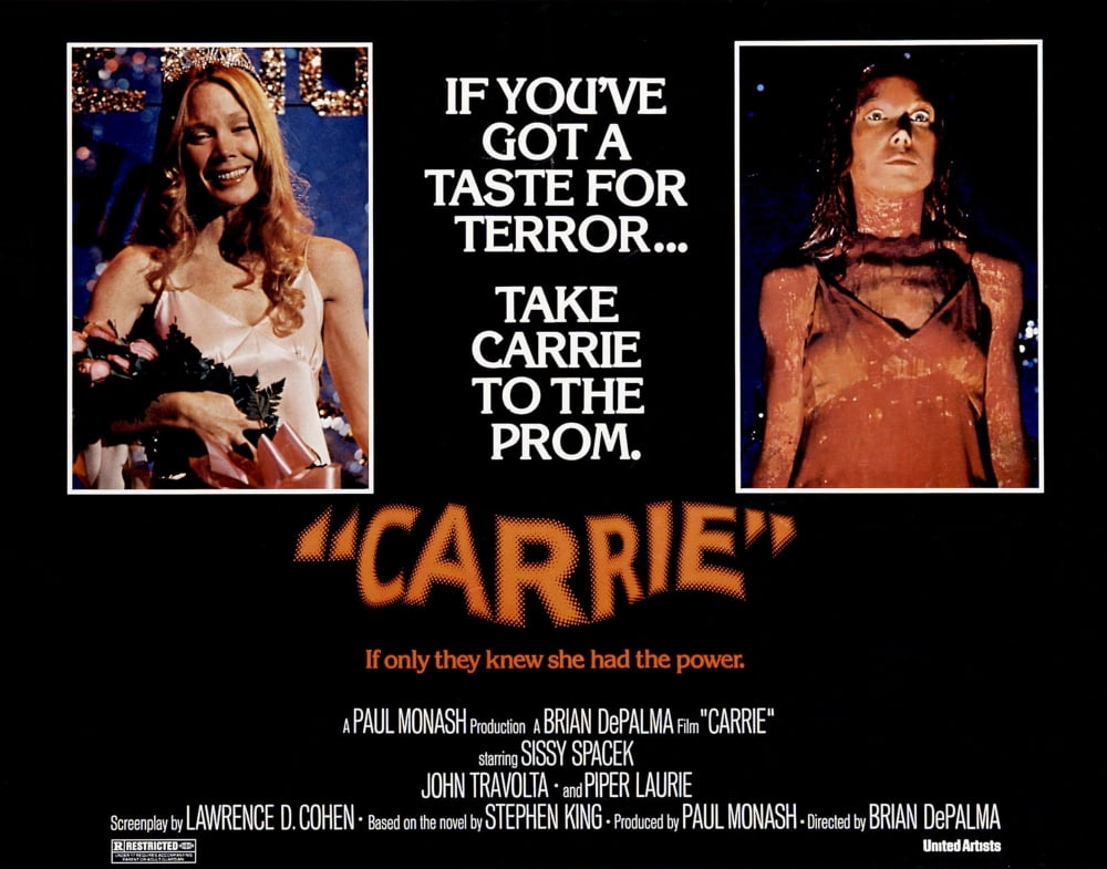 Carrie Movie Masterprint Poster featuring Sissy Spacek from 1976 film.