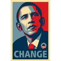 Obama Campaign Change Movie Poster - 11x17 print, vibrant and inspiring.