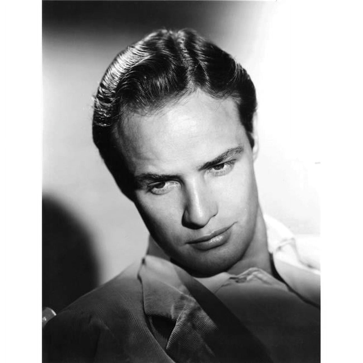 Marlon Brando mid-1950s photo print, available in 8x10 and 24x30 sizes.