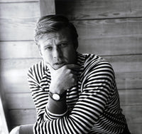 Robert Redford in striped shirt photo print