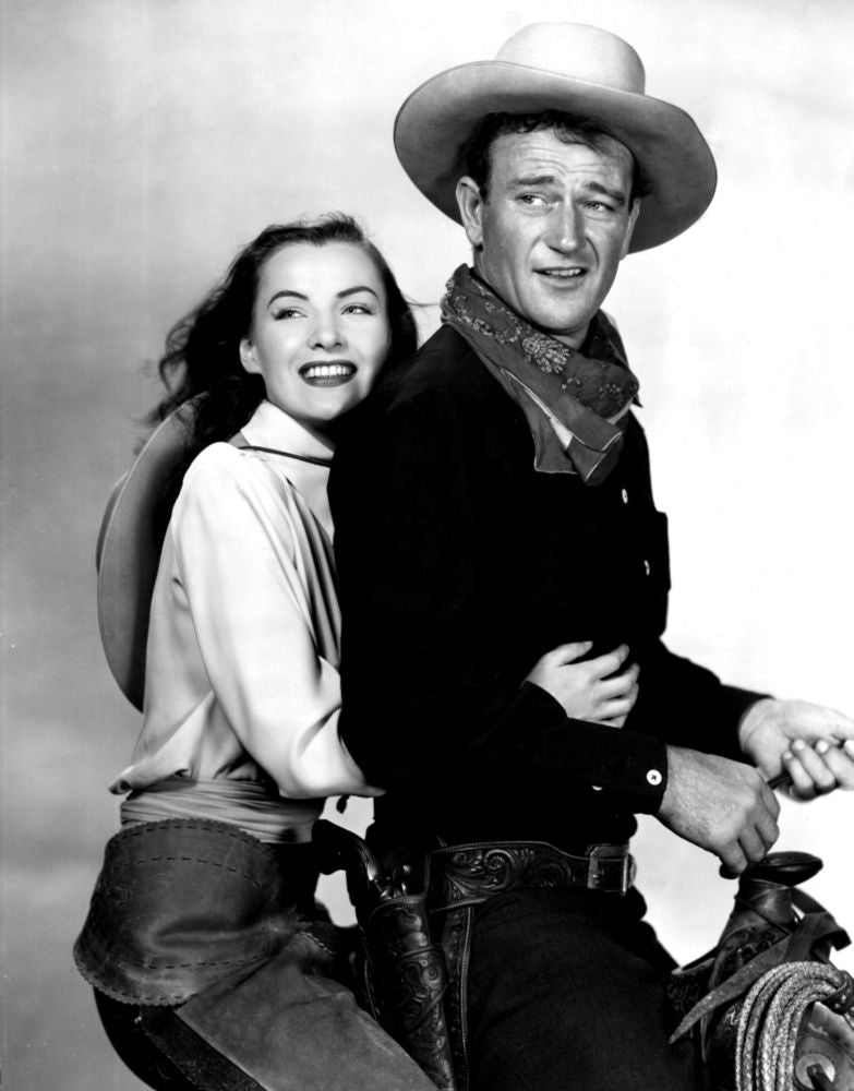 Tall In The Saddle movie poster print featuring John Wayne, 1944.